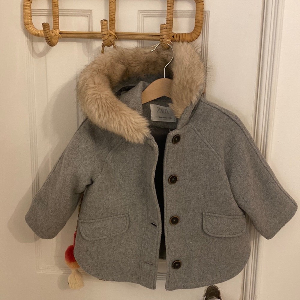 Zara kids duffel coat 12-18 months